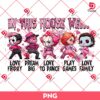 Horror In This House We PNG, Valentines Day Horror Characters PNG