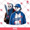 Horror Killers LA Dodgers Baseball PNG, Los Angeles Dodgers Jason Voorhees And Michael Myers PNG