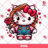 Horror Kitty Chucky Valentine PNG, Hello Kitty Horror Valentines Day PNG