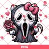 Horror Kitty Ghostface Valentine PNG, Hello Kitty Horror Ghostface Scream Valentines Day PNG