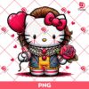 Horror Kitty Pennywise Valentine PNG, Hello Kitty Horror Valentines Day PNG