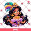 Jasmine Mardi Gras PNG, Mardi Gras Disney Princess Jasmine PNG