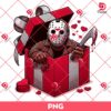 Jason Voorhees In A Valentines Gift Box PNG, Horror Character Valentines Day PNG, Horror Killer Valentine PNG