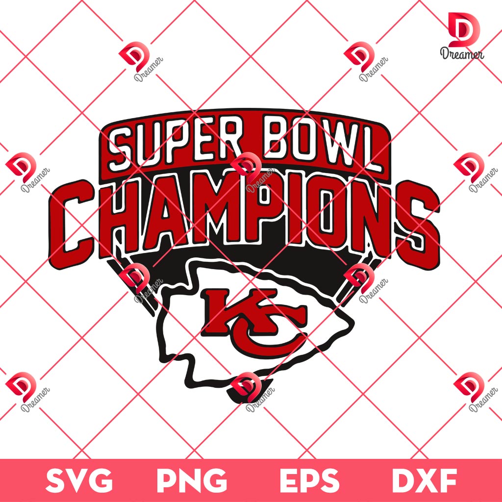 Kansas City Chiefs Super Bowl Champions SVG PNG, KC Chiefs Champs 2025 SVG PNG, Super Bowl Football Champs 2025 SVG PNG