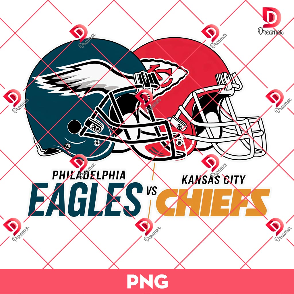 Kansas City Chiefs VS Philadelphia Eagles PNG, Football Champs 2025 PNG