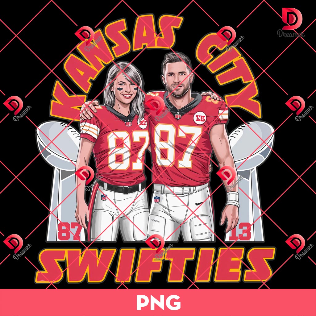Kansas City Swiftie PNG, Go Taylors Boy Friend PNG, Taylor Swift And Travis Kelce PNG