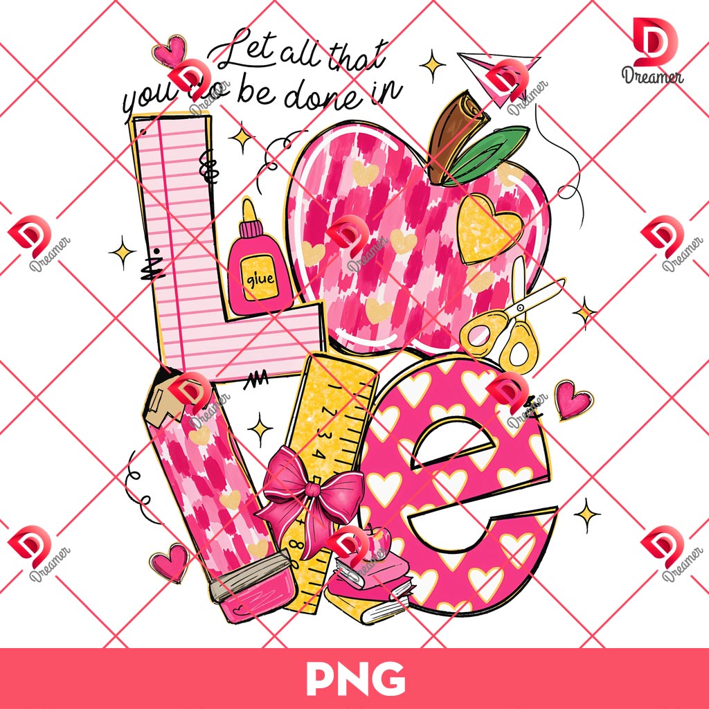 Love Valentine Teacher PNG, School Valentine PNG