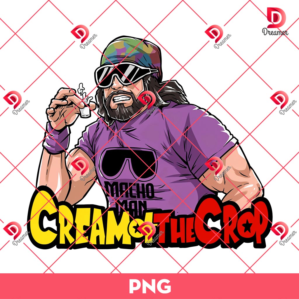 Macho Man Cream Of Crop PNG, Cream Of The Crop Manga Style PNG