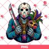 Mardi Gras Jason Voorhees PNG, Horror Killer Mardi Gras PNG