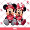 Mickey And Minnie Detroit Red Wings Hockey PNG, Disney Mickey Minnie Red Wings NHL Sport PNG
