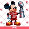 Mickey Mouse KC Chiefs Super Bowl PNG, Mickey Chiefs Champions 2025 PNG, NFL Football Champs Disney Friends PNG