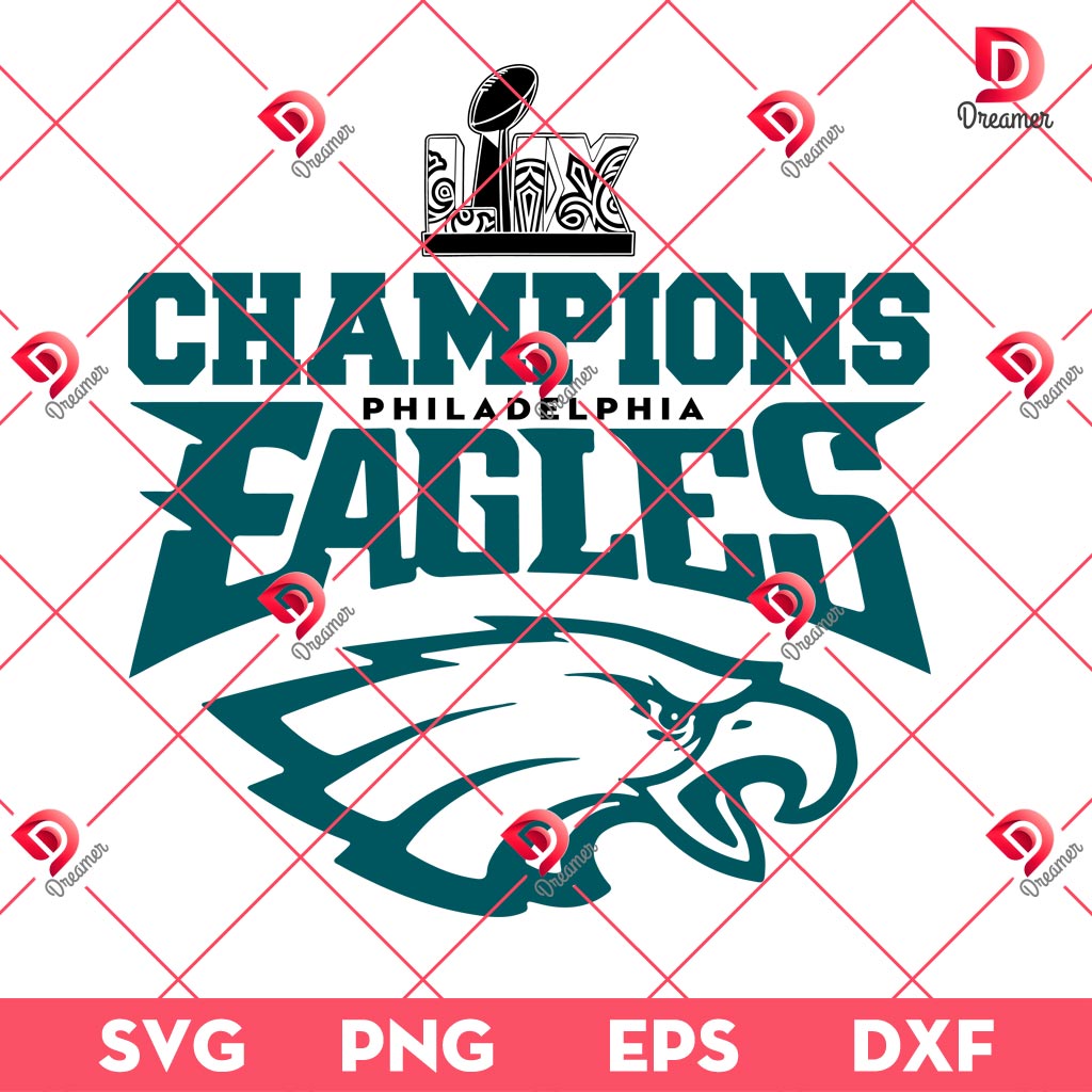 Philadelphia Eagles Super Bowl LIX 2025 SVG PNG, Eagles Football Champs 2025 SVG PNG