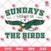 Philadelphia Football SVG PNG, Sundays Are For The Birds SVG PNG, Bird Gang Football PNG SVG EPS DXF Design