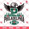 Philly Football Mascot Logo Design SVG PNG, Philadelphia Eagles Super Bowl LIX SVG PNG