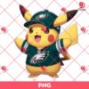 Pikachu Eagles Football PNG, Philadelphia Eagles NFL Pokemon Pikachu PNG