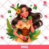 Pocahontas Princess St Patricks Day PNG, St Patrick Disney Princess PNG