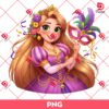 Rapunzel Mardi Gras PNG, Disney Princess Mardi Gras PNG