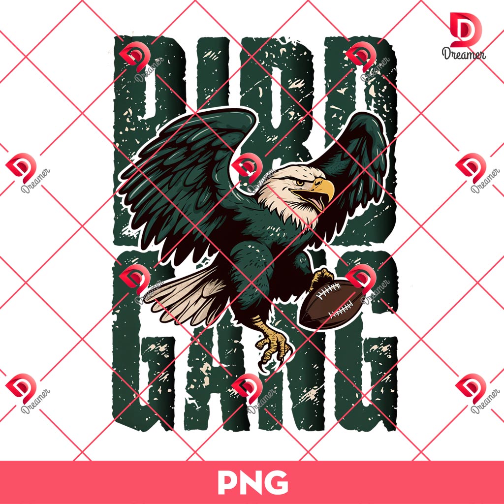 Retro Bird Gang Eagle PNG, Super Bowl LIX 2025 Eagles PNG Design, Football Eagles Philly Retro Philadelphia PNG