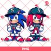 Seattle Mariners Sonic And Knuckles PNG, MLB Sport Baseball Sonic PNG, Mariners Baseball Sonic Knuckles PNG