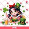 Snow White St Patricks Day PNG, Disney Princess St Patrick Shamrock PNG