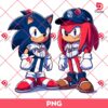 Sonic And Knuckles San Diego Padres PNG, MLB Baseball Sport Sonic PNG, SD Padres Sonic Knuckles Cartoon PNG