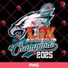 Super Bowl LIX Champions 2025 Eagles PNG, Philadelphia Eagles Champs PNG
