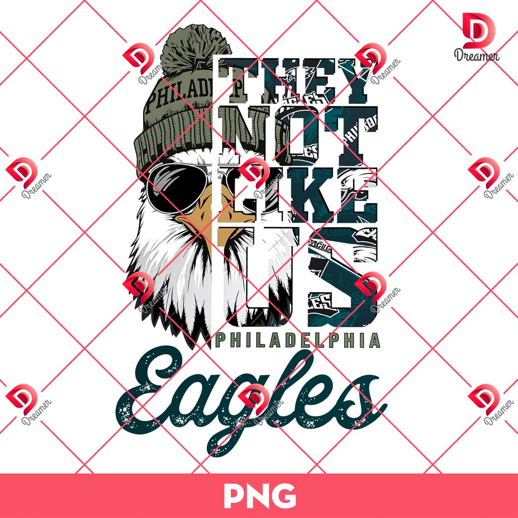 They Not Like Us Eagles PNG Design, Philadelphia Eagles PNG, Bird Gang PNG
