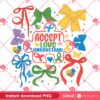 Autism Awareness Coquette Bow PNG, Retro Autism Bow PNG, Autism Mama PNG
