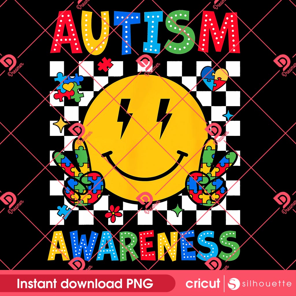 Autism Awareness PNG, Puzzle Autism Ribbon PNG