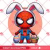 Baby Spiderman Easter PNG, Superhero Spiderman Bunny Easter PNG