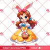 Belle Bunny Easter PNG, Disney Belle Princess Easter PNG