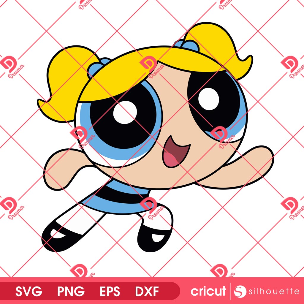 Bubbles SVG PNG EPS DXF Digital Design, PowerPuff Girl Bubbles SVG PNG