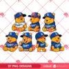 Bundle Winnie The Pooh Dodgers PNG Winnie The Pooh Baseball Los Angeles Dodgers MLB PNG Bundle