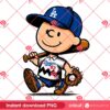 Charlie Brown Los Angeles Dodgers PNG, Peanuts Snoopy Charlie Brown MLB Sport LA Dodgers PNG
