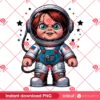 Chucky Astronaut PNG, Horror Chucky Doll In Space PNG