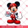 Cincinnati Reds Mickey Mouse Baseball PNG, Disney Mouse MLB Reds Team PNG