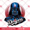 Darth Vader LA Dodgers Baseball PNG, MLB Star Wars Darth Vader Dodgers PNG