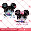 Disney 2025 Mickey Minnie Head PNG, Disney Mouse Friends Family Trip 2025 PNG, Mickey Minnie Family Vacation 2025 PNG