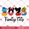 Disney Friends 2025 Family Trip PNG, Disney Family Trip 2025 PNG, Mickey Mouse Friends 2025 PNG