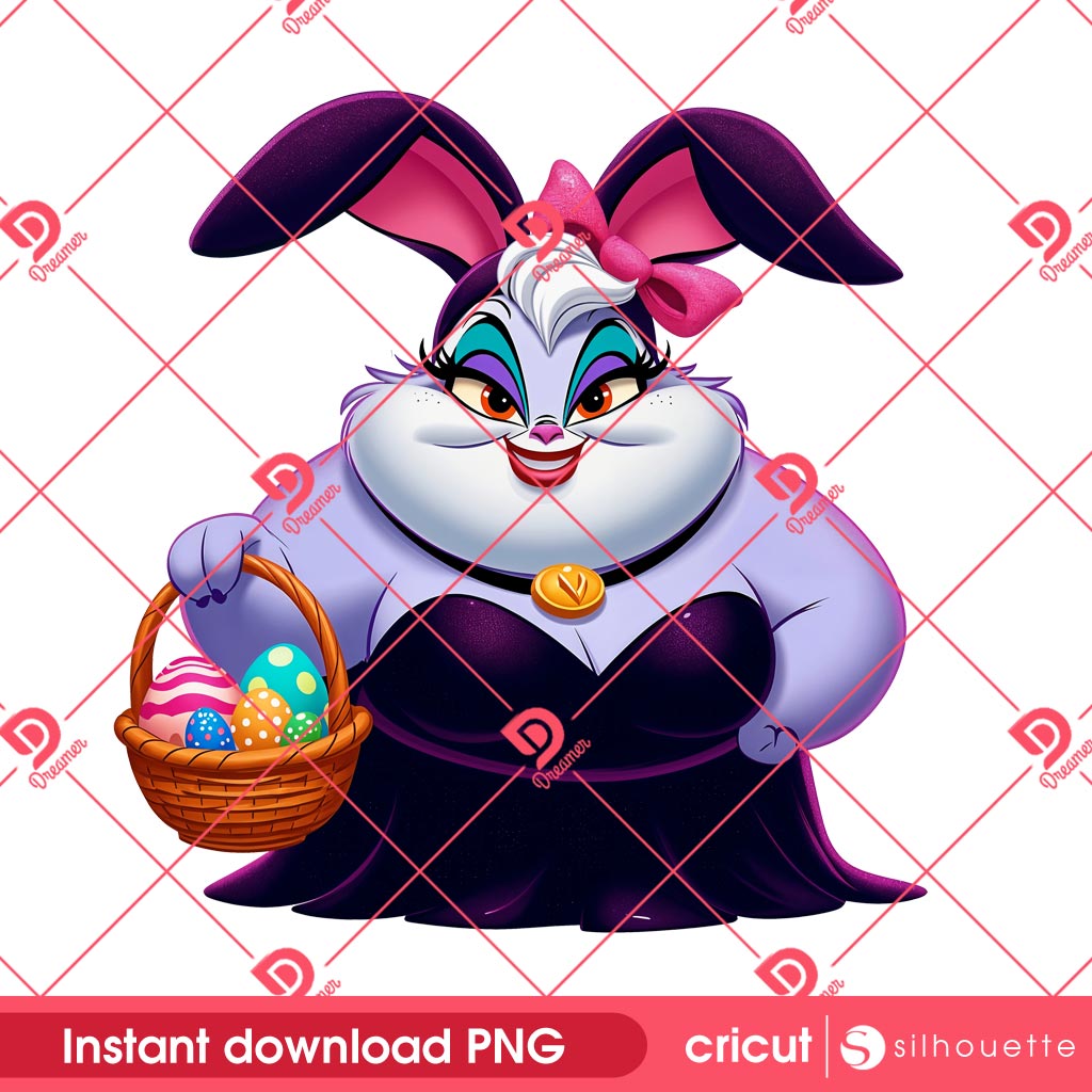 Disney Ursula Easter PNG, Ursula Bunny Easter PNG