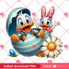 Donald And Daisy Easter Eggs PNG, Happy Easter Day Disney Friends PNG