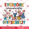 Everyone Communicates Differently Childrens Book PNG, Autism Awareness PNG, Autism Teacher PNG