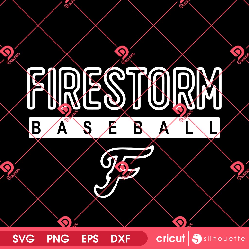 Firestorm Baseball SVG PNG EPS DXF