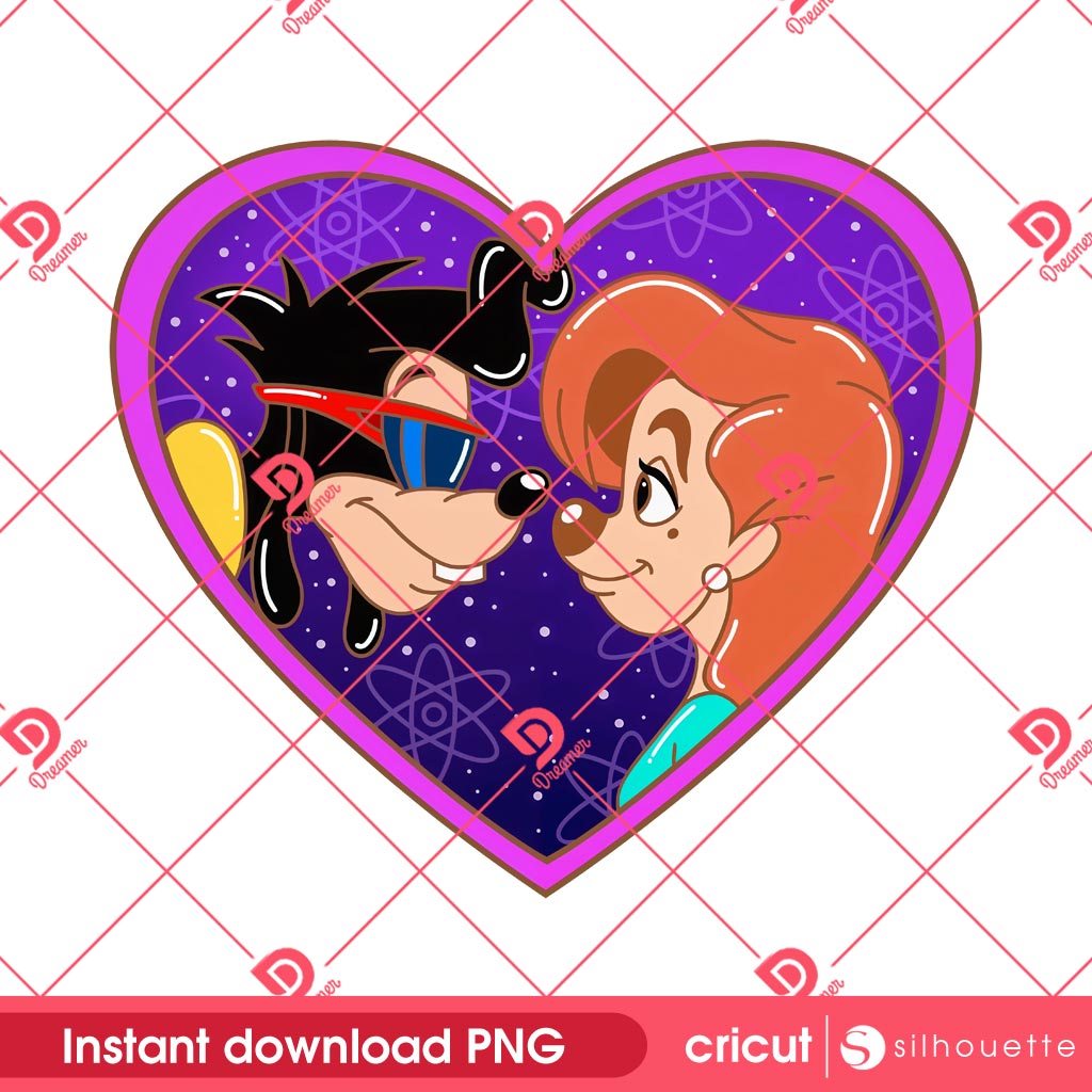 Max And Roxanne PNG, Disney Cartoon Valentine PNG
