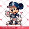 Mickey Mouse SD Padres Baseball PNG, MLB Sport Disney Mickey San Diego Padres PNG