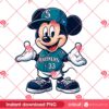 Mickey Seattle Mariners PNG, MLB Sport Disney Mickey Mouse PNG, Mickey Mariners Baseball PNG