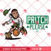 Pritch Please PNG Design, Pritch Please Basketball PNG