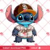 San Diego Padres Stitch Baseball PNG, MLB Stitch SD Padres PNG