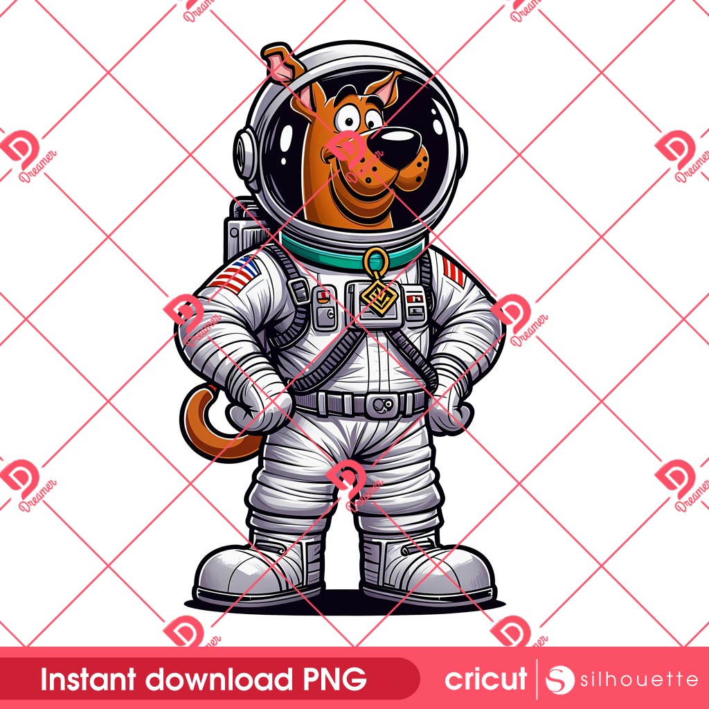 Scooby Doo Astronaut PNG, Scooby Doo In Space PNG