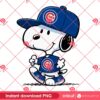 Snoopy Chicago Cubs Baseball PNG, MLB Sport Peanuts Snoopy Chicago Cubs PNG